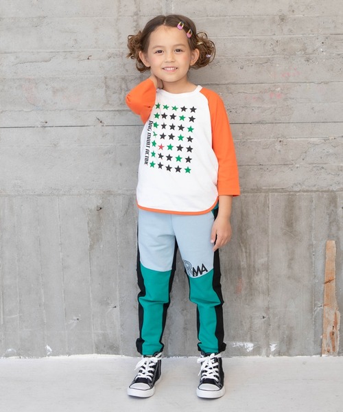 RAGMART（ラグマート）の「スタープリント七分袖Tシャツ（Tシャツ/カットソー・キッズ・グリーン/オフホワイト/ブルー・130cm/110cm/100cm/120cm）」の5枚目の写真