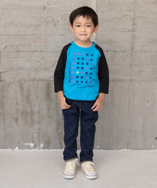 RAGMART（ラグマート）の「スタープリント七分袖Tシャツ（Tシャツ/カットソー・キッズ・グリーン/オフホワイト/ブルー・130cm/110cm/100cm/120cm）」の10枚目の写真