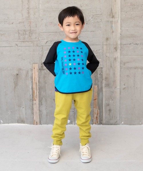 RAGMART（ラグマート）の「スタープリント七分袖Tシャツ（Tシャツ/カットソー・キッズ・グリーン/オフホワイト/ブルー・130cm/110cm/100cm/120cm）」の12枚目の写真