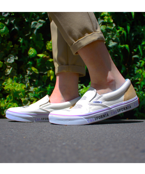 VANS(バンズ)の「MILKFEDxVANS SLIP ON (VANS/ヴァンズ/スリッポン)(スニーカー・レディース・ホワイト・23.5cm/27cm/27.5cm/26.5cm/23cm/24.5cm/24cm/28cm/25cm)」の1枚目の写真
