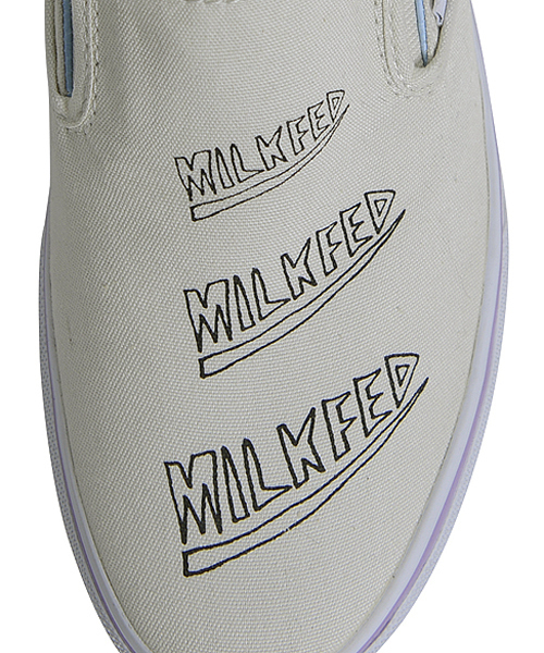 VANS(バンズ)の「MILKFEDxVANS SLIP ON (VANS/ヴァンズ/スリッポン)(スニーカー・レディース・ホワイト・23.5cm/27cm/27.5cm/26.5cm/23cm/24.5cm/24cm/28cm/25cm)」の3枚目の写真