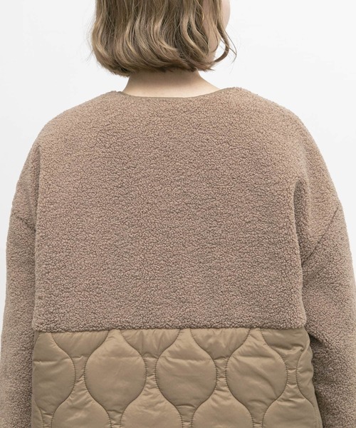 UR Lab.（アーバンリサーチラボ）の「UR Lab.　2WAYボアキルトドッキングブルゾン（その他アウター・レディース・ブラック/オフホワイト/モカ/グリーン系その他・FREE）」の17枚目の写真