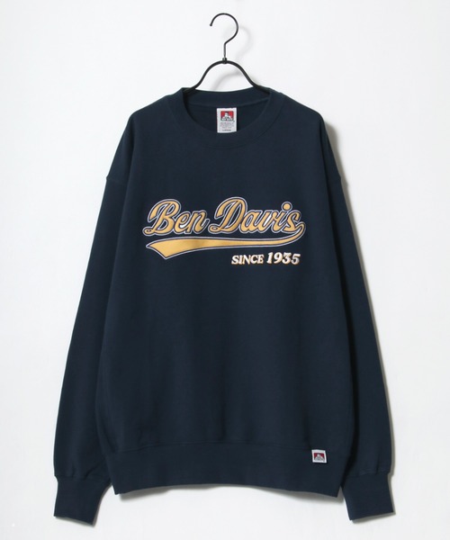 BEN DAVIS(ベンデイビス)の「BEN DAVIS/ベンデイビス ビッグシルエット カレッジ スタジアムロゴ ワッペン 刺繍 スウェット トレーナー(スウェット・メンズ・アッシュグレー/ダークグリーン/ネイビー/グリーン・M/L/XL)」の8枚目の写真