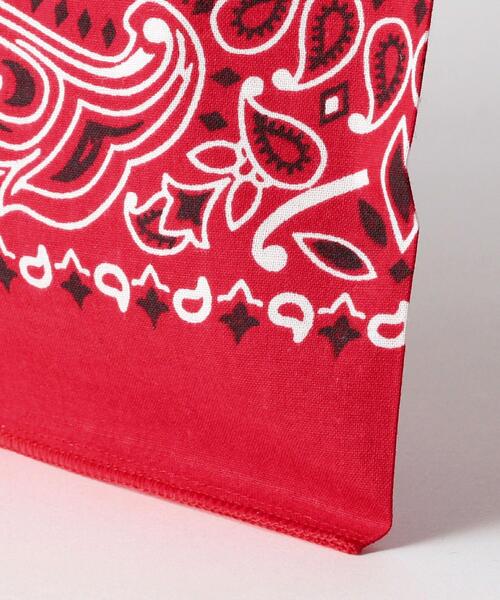 green label relaxing(グリーンレーベルリラクシング)の「<BANSAC(バンサック)>バンダナ バッグ(エコバッグ/サブバッグ・メンズ・レッド/ホワイト/オレンジ/ケリー/パープル/ブラック/ネイビー/ダークグリーン・FREE)」の20枚目の写真