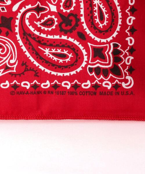 green label relaxing(グリーンレーベルリラクシング)の「<BANSAC(バンサック)>バンダナ バッグ(エコバッグ/サブバッグ・メンズ・レッド/ホワイト/オレンジ/ケリー/パープル/ブラック/ネイビー/ダークグリーン・FREE)」の22枚目の写真