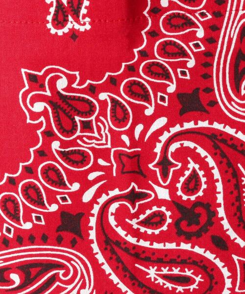 green label relaxing(グリーンレーベルリラクシング)の「<BANSAC(バンサック)>バンダナ バッグ(エコバッグ/サブバッグ・メンズ・レッド/ホワイト/オレンジ/ケリー/パープル/ブラック/ネイビー/ダークグリーン・FREE)」の14枚目の写真