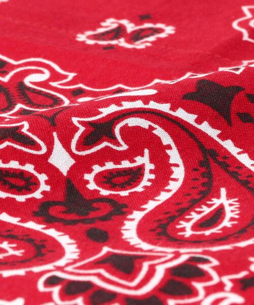 green label relaxing(グリーンレーベルリラクシング)の「<BANSAC(バンサック)>バンダナ バッグ(エコバッグ/サブバッグ・メンズ・レッド/ホワイト/オレンジ/ケリー/パープル/ブラック/ネイビー/ダークグリーン・FREE)」の15枚目の写真