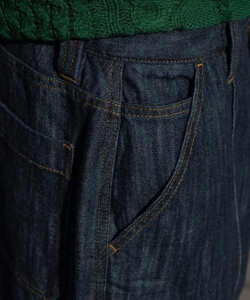 kutir(クティール)の「ルーズストレートデニムパンツ(その他パンツ・メンズ・ブラック/インディゴブルー・SMALL/MEDIUM/LARGE)」の14枚目の写真