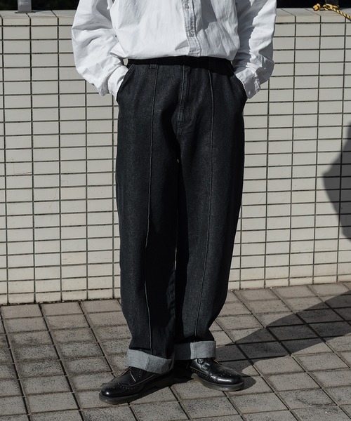 kutir(クティール)の「ルーズストレートデニムパンツ(その他パンツ・メンズ・ブラック/インディゴブルー・SMALL/MEDIUM/LARGE)」の19枚目の写真