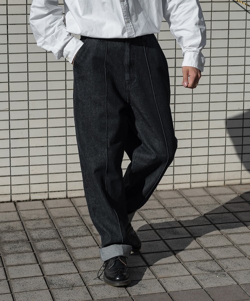 kutir(クティール)の「ルーズストレートデニムパンツ(その他パンツ・メンズ・ブラック/インディゴブルー・SMALL/MEDIUM/LARGE)」の17枚目の写真