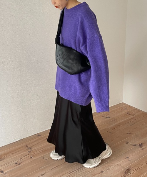 wee9s（ウィークス）の「croissant shoulder bag / クロワッサンショルダーバッグ（ショルダーバッグ・レディース・ブラック/ブラウン/アイボリー・FREE）」の17枚目の写真