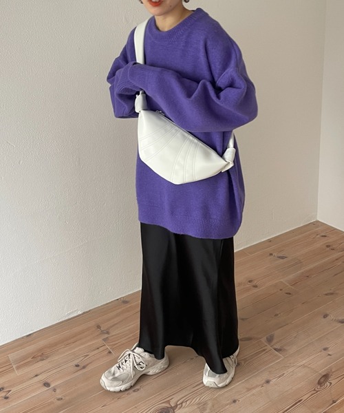 wee9s（ウィークス）の「croissant shoulder bag / クロワッサンショルダーバッグ（ショルダーバッグ・レディース・ブラック/ブラウン/アイボリー・FREE）」の7枚目の写真