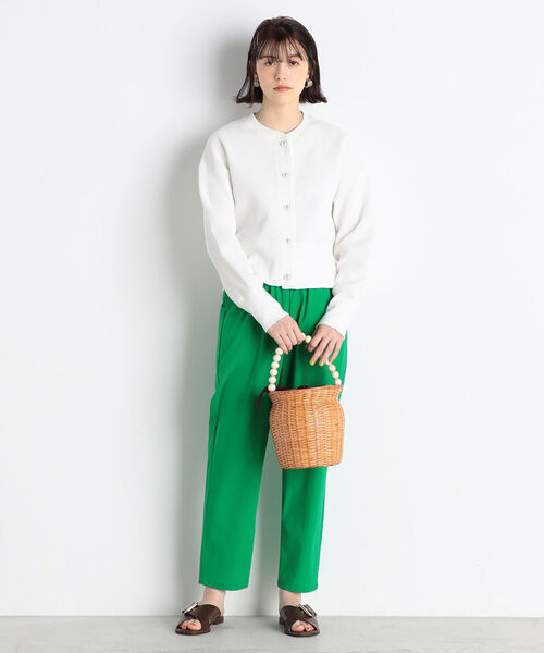 fredy repit(フレディレピ)の「【WEB限定カラーあり】パールボタンワッフルカーディガン(カーディガン/ボレロ・レディース・ネイビー/オフホワイト/カーキ/サックスブルー/ブラック系その他4・38)」の6枚目の写真