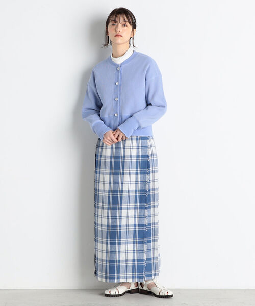 fredy repit(フレディレピ)の「【WEB限定カラーあり】パールボタンワッフルカーディガン(カーディガン/ボレロ・レディース・ネイビー/オフホワイト/カーキ/サックスブルー/ブラック系その他4・38)」の13枚目の写真