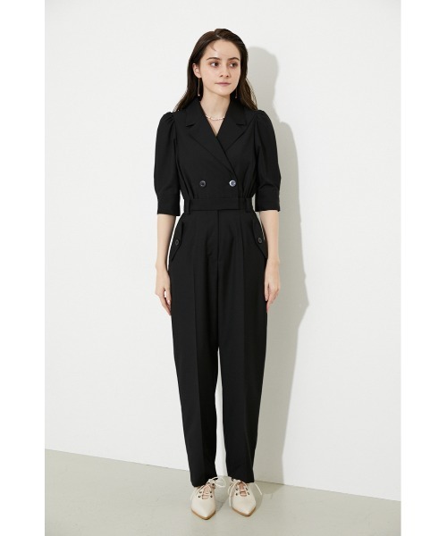 rienda(リエンダ)の「トレンチデザインロンパース(つなぎ/オールインワン・レディース・ブラック/ライトグリーン/ライトパープル・SMALL/MEDIUM)」の9枚目の写真