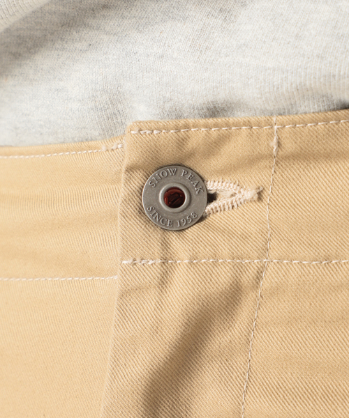 Snow Peak（スノーピーク）の「【SNOW PEAK / スノーピーク】TAKIBI Chino Pants（チノパンツ・メンズ・ベージュ・SMALL/MEDIUM/LARGE）」の8枚目の写真