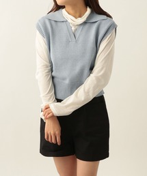 Heather | キーネックコンパクトベスト　271821(ベスト)