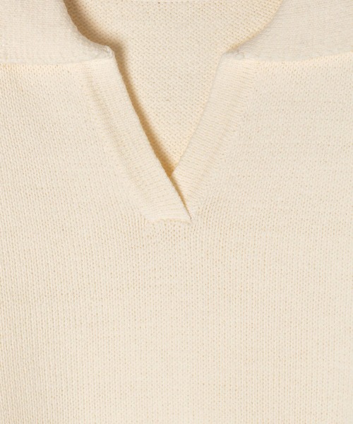 Heather(ヘザー)の「キーネックコンパクトベスト 271821(ベスト・レディース・オフホワイト/ブラック×ホワイト/ブルー・FREE)」の10枚目の写真