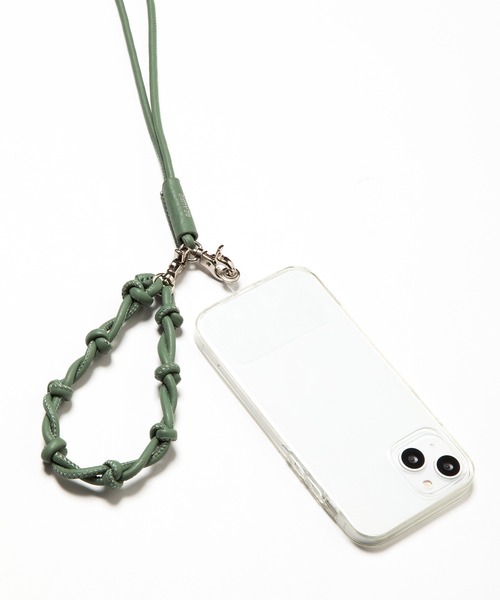 Beau're(ヴュレ)の「BEAURE ヴュレ カウレザー モバイルストラップ ショルダー(スマホグッズ・レディース・ホワイト/ブラック/ベージュ/オリーブ/パープル/グレー/シルバー/ネイビー・FREE)」の5枚目の写真