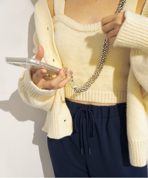 Casselini（キャセリーニ）の「【直営店限定】 Casselini(キャセリーニ)ビーズモバイルストラップ＆クリアiPhoneケース（スマホケース/カバー・レディース・ホワイト/グレー/シルバー/イエロー・#10/#7/#8/#9/#5/#6/#4/#1/#3/#2）」の4枚目の写真