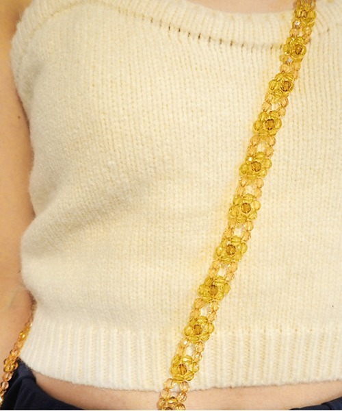 Casselini（キャセリーニ）の「【直営店限定】 Casselini(キャセリーニ)ビーズモバイルストラップ＆クリアiPhoneケース（スマホケース/カバー・レディース・ホワイト/グレー/シルバー/イエロー・#10/#7/#8/#9/#5/#6/#4/#1/#3/#2）」の19枚目の写真