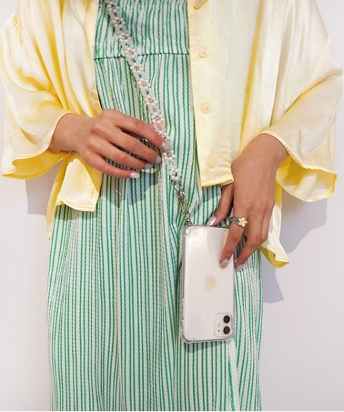 Casselini（キャセリーニ）の「【直営店限定】 Casselini(キャセリーニ)ビーズモバイルストラップ＆クリアiPhoneケース（スマホケース/カバー・レディース・ホワイト/グレー/シルバー/イエロー・#10/#7/#8/#9/#5/#6/#4/#1/#3/#2）」の22枚目の写真