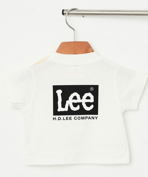 Lee(リー)の「【70-100cm】ベビー バックロゴ プリント半袖Tシャツ(Tシャツ/カットソー・キッズ・ホワイト/チャコールグレー/ベージュ/ピンク/グリーン系その他・90/100/80/70)」の1枚目の写真