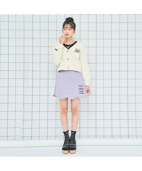 algy（アルジー）の「スカラップ切替サンダル（サンダル・キッズ・アイボリー/ブラック・23/21/24/22/20）」の5枚目の写真