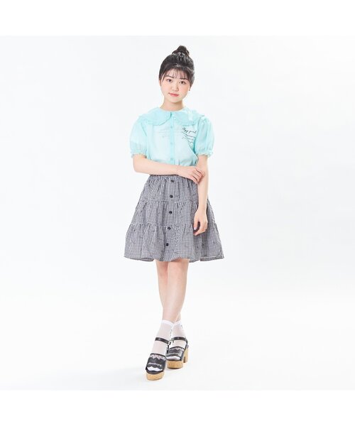 algy（アルジー）の「スカラップ切替サンダル（サンダル・キッズ・アイボリー/ブラック・23/21/24/22/20）」の8枚目の写真