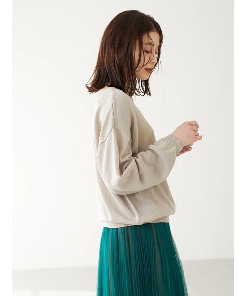 Green Parks(グリーンパークス)の「ボートネックニットプルオーバー*(ニット/セーター・レディース・グレイッシュベージュ/オレンジ/ブルー・FREE)」の10枚目の写真