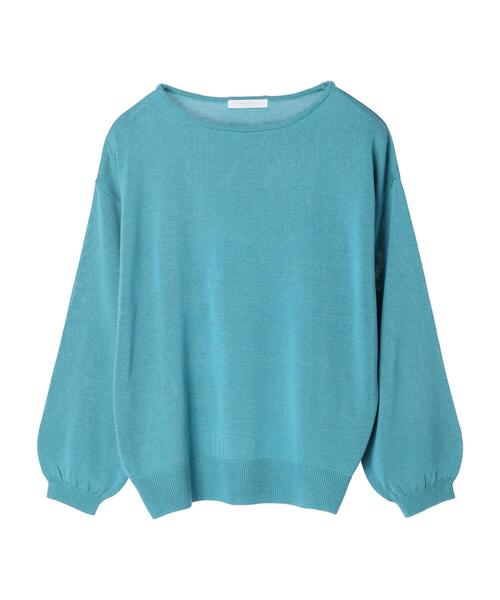 Green Parks(グリーンパークス)の「ボートネックニットプルオーバー*(ニット/セーター・レディース・グレイッシュベージュ/オレンジ/ブルー・FREE)」の14枚目の写真