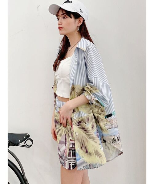 GYDA(ジェイダ)の「コルセットデザインビスチェ(キャミソール・レディース・ブラック/オフホワイト・FREE)」の5枚目の写真