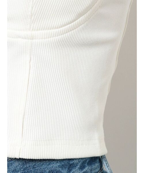 GYDA(ジェイダ)の「コルセットデザインビスチェ(キャミソール・レディース・ブラック/オフホワイト・FREE)」の18枚目の写真