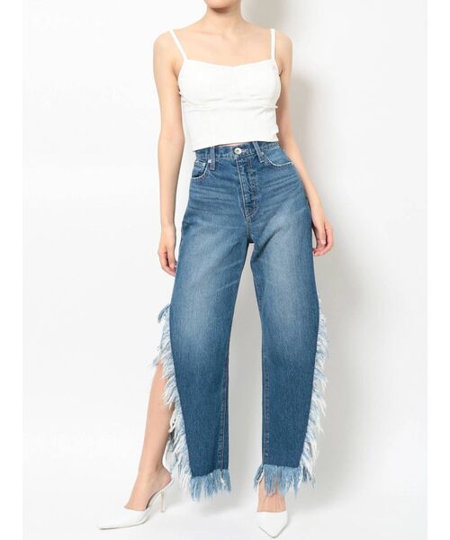 GYDA(ジェイダ)の「コルセットデザインビスチェ(キャミソール・レディース・ブラック/オフホワイト・FREE)」の19枚目の写真