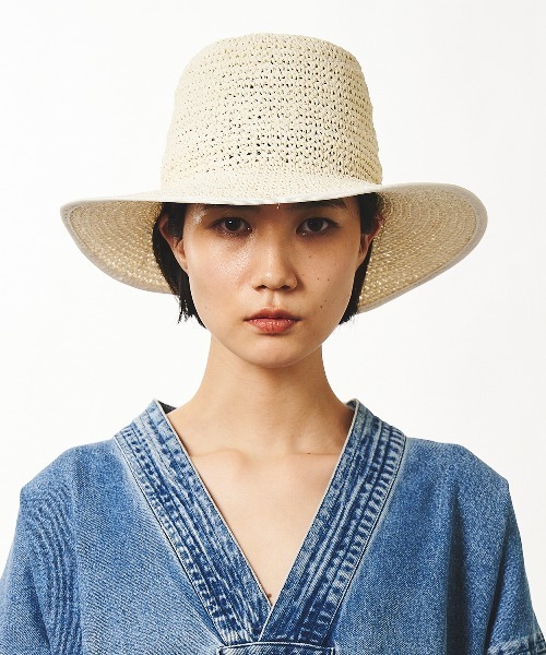 La Maison de Lyllis(メゾンドリリス)の「TEO テオ / La Maison de Lyllis 2222005 メゾンドリリス(ハット・レディース・ホワイト/スカイブルー/ブラック/ピンク・57cm)」の1枚目の写真