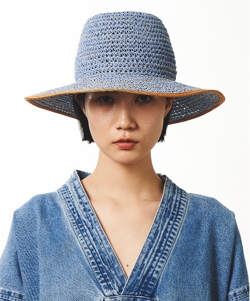 La Maison de Lyllis(メゾンドリリス)の「TEO テオ / La Maison de Lyllis 2222005 メゾンドリリス(ハット・レディース・ホワイト/スカイブルー/ブラック/ピンク・57cm)」の3枚目の写真