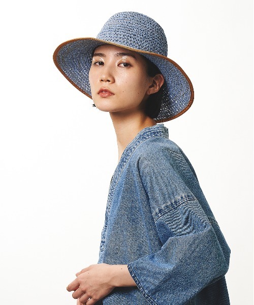 La Maison de Lyllis(メゾンドリリス)の「TEO テオ / La Maison de Lyllis 2222005 メゾンドリリス(ハット・レディース・ホワイト/スカイブルー/ブラック/ピンク・57cm)」の15枚目の写真