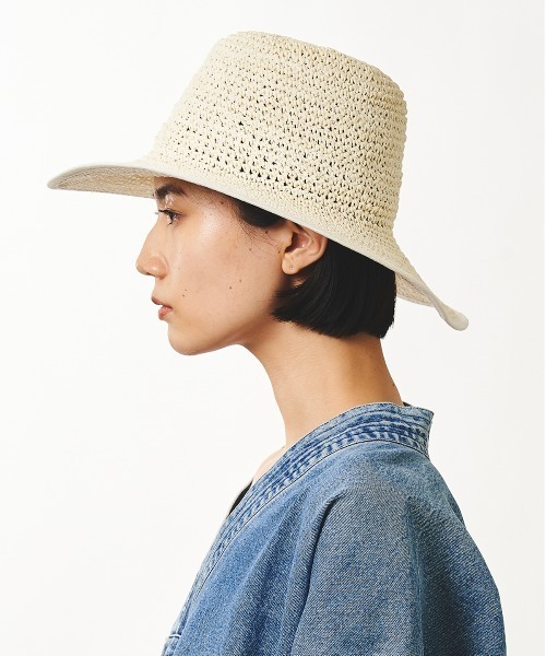 La Maison de Lyllis(メゾンドリリス)の「TEO テオ / La Maison de Lyllis 2222005 メゾンドリリス(ハット・レディース・ホワイト/スカイブルー/ブラック/ピンク・57cm)」の5枚目の写真