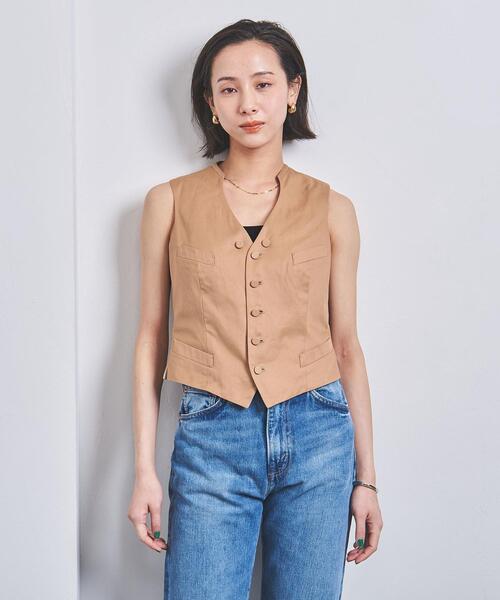 MADISON BLUE(マディソンブルー)の「<MADISON BLUE(マディソンブルー)>カットオフリボン ベスト ■■■(ベスト・レディース・ベージュ・01)」の5枚目の写真