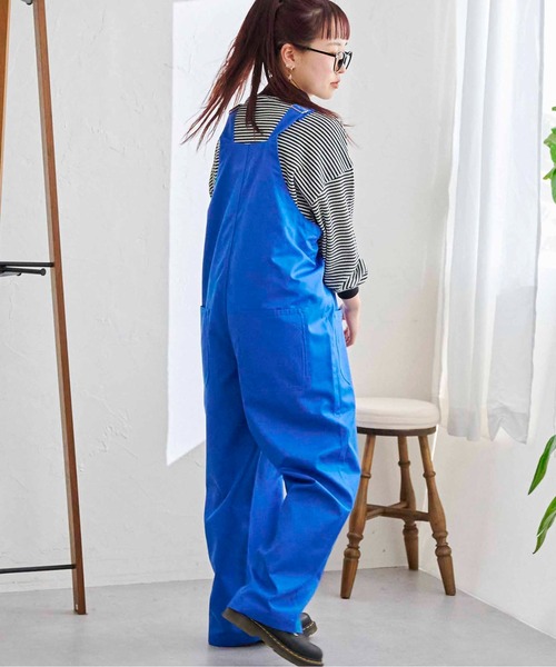 CPCM(シーピーシーエム)の「ポケットオールインワン(サロペット/オーバーオール・レディース・ブラック/ベージュ/ブルー・FREE)」の3枚目の写真