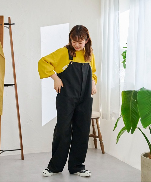 CPCM(シーピーシーエム)の「ポケットオールインワン(サロペット/オーバーオール・レディース・ブラック/ベージュ/ブルー・FREE)」の6枚目の写真