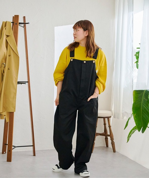 CPCM(シーピーシーエム)の「ポケットオールインワン(サロペット/オーバーオール・レディース・ブラック/ベージュ/ブルー・FREE)」の10枚目の写真