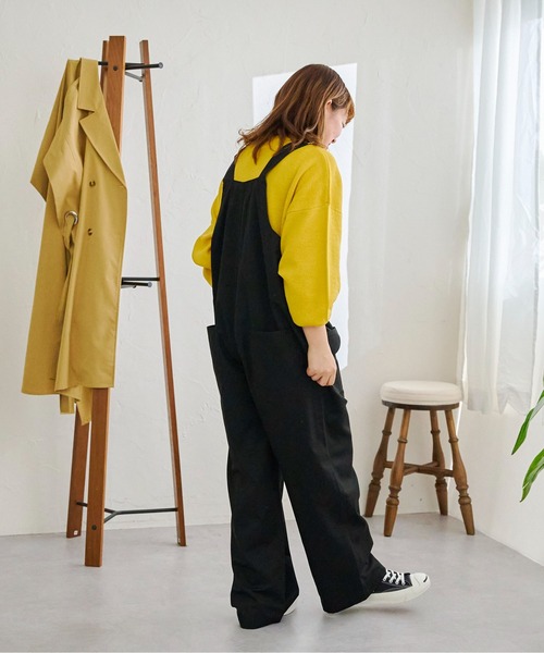 CPCM(シーピーシーエム)の「ポケットオールインワン(サロペット/オーバーオール・レディース・ブラック/ベージュ/ブルー・FREE)」の7枚目の写真