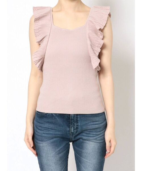 RESEXXY（リゼクシー）の「ラッフルフリルニット（ニット/セーター・レディース・ブラック/ピンク/ブルー/アイボリー・FREE）」の22枚目の写真