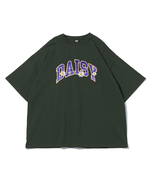 FREAK'S STORE(フリークスストア)の「WEB限定 ビッグシルエット DAISY フラワーアレンジ サテン刺繍 カレッジロゴ クルーネックTシャツ/アーチロゴ(Tシャツ/カットソー・メンズ・アッシュグレー/ブラック/ロイヤルブルー/ホワイト/ダークグリーン・MEDIUM/LARGE/SMALL)」の21枚目の写真