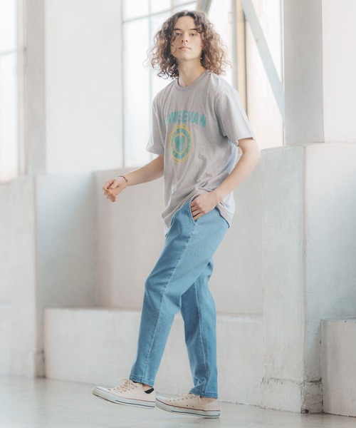 CAMBIO(カンビオ)の「mt7803-プリントT(s.e.wisemanネオンカレッジ)(Tシャツ/カットソー・メンズ・ブルー系その他/ブラック系その他/ミックスグレー・S/XL/L/M)」の5枚目の写真