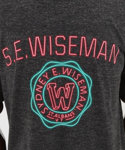 CAMBIO(カンビオ)の「mt7803-プリントT(s.e.wisemanネオンカレッジ)(Tシャツ/カットソー・メンズ・ブルー系その他/ブラック系その他/ミックスグレー・S/XL/L/M)」の19枚目の写真