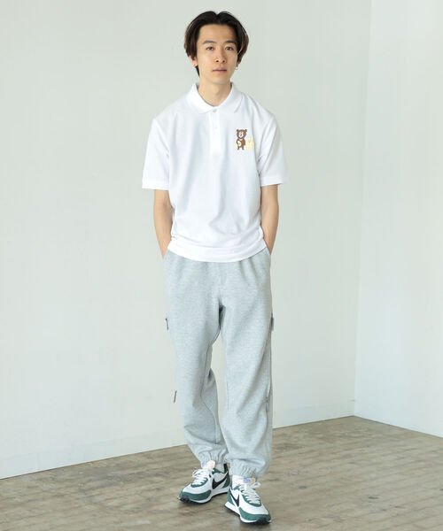 BEAMS T(ビームスティー)の「BEAMS T / ゴーストベアー ポロシャツ(ポロシャツ・メンズ・ホワイト/ブラック/グレー・S/M/L/XL)」の4枚目の写真