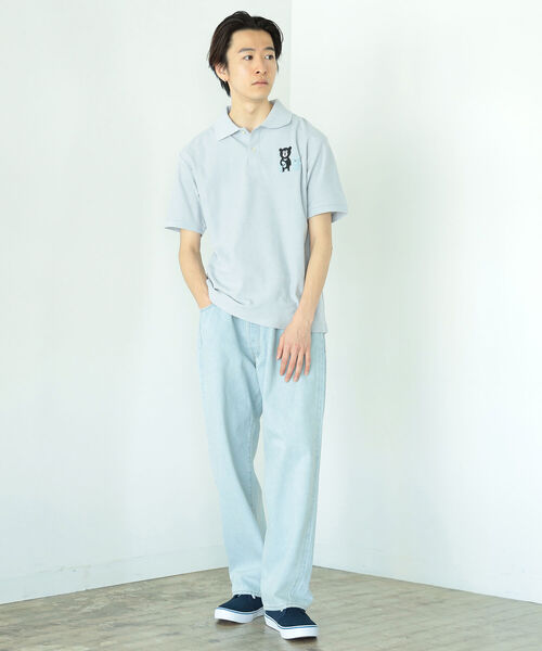 BEAMS T(ビームスティー)の「BEAMS T / ゴーストベアー ポロシャツ(ポロシャツ・メンズ・ホワイト/ブラック/グレー・S/M/L/XL)」の5枚目の写真
