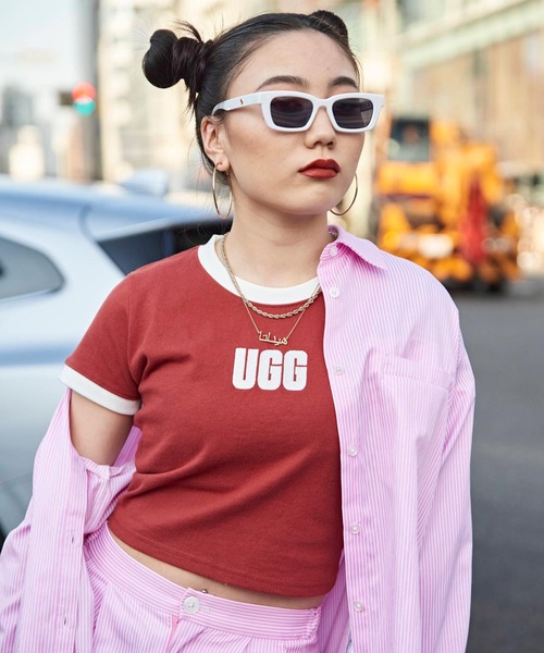 【UGG】どんなスタイルにも似合うバブルロゴT UGG】どんなスタイルにも似合うバブルロゴT (UGG/Tシャツ